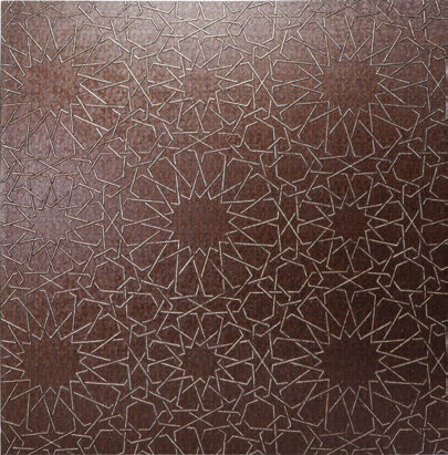 Zalorin 0.594 in. x 48 in. x 96 in. Crystalline Radiance Geometric Wall Panel