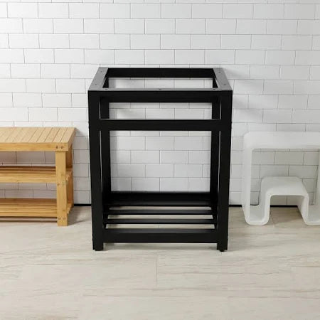 Zalorin VSP2522A1 Fauceture 25-Inch x 22-Inch Steel Console Sink Base, Polished Chrome