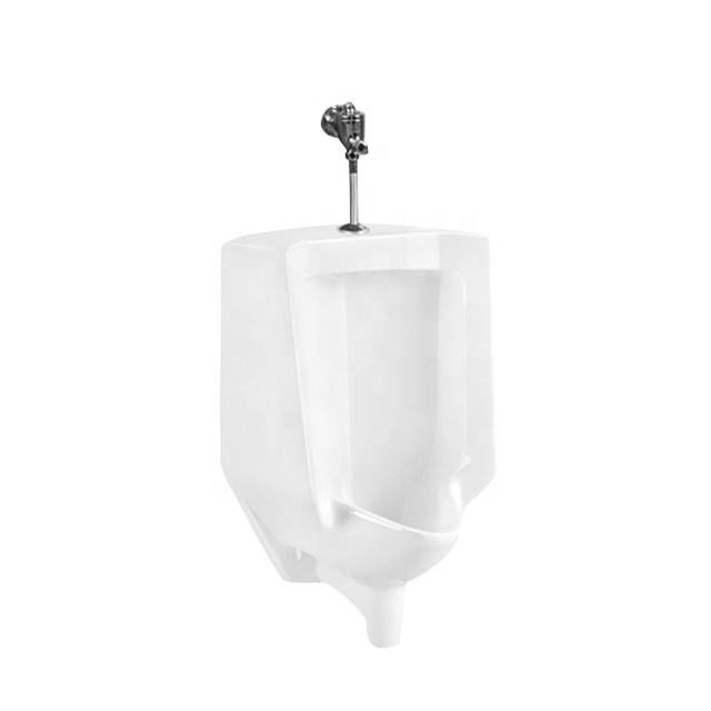 Zalorin Hang on the wall men's toilet sensor standing pee urinal with flush valve