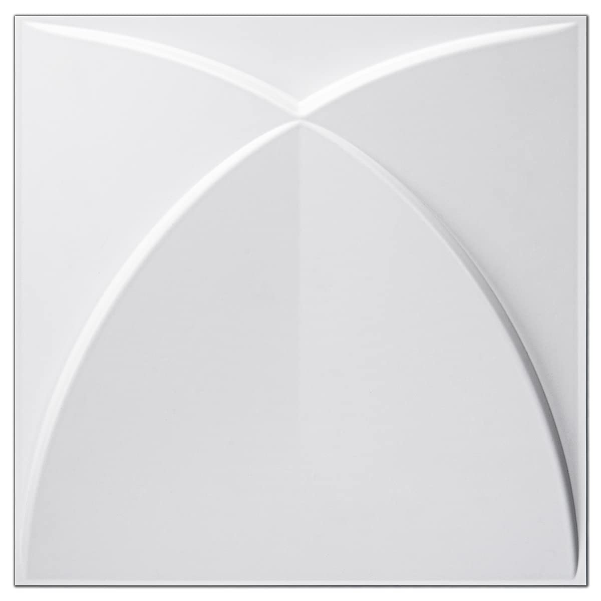 Zalorin Decorative Windmil Design PVC 3D Wall Panels for Interior Wall Decor in Living Room, Bedroom in White, Pack of 33 Tiles, 32Sq.Ft