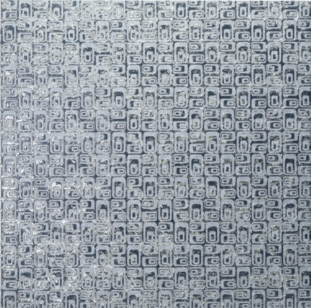 Zalorin 0.79 in. x 20 in. x 46 in. Glyph Matrix Geometric Wall Panel (4-Pack)