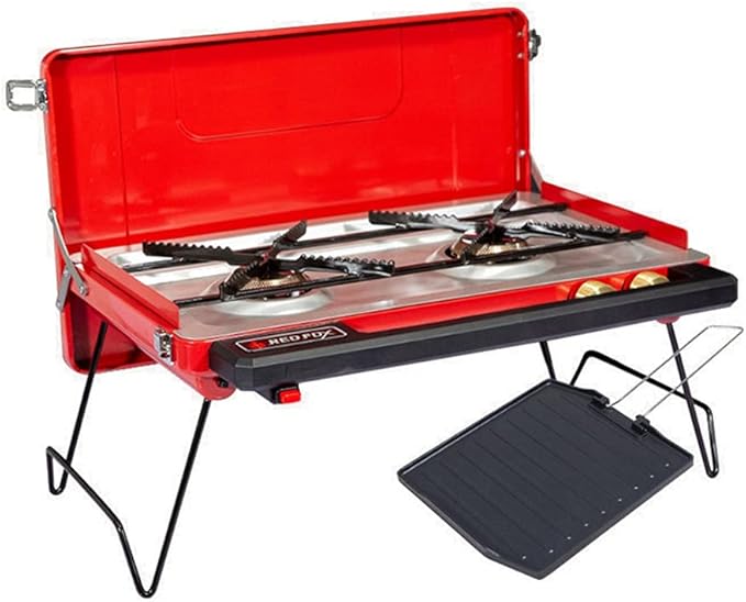 Zalorin Portable Grill Folding Gas Grill One Machine for Multiple Uses, for Outdoor Cooking Camping Hiking Picnics Tailgating Backpacking or Any Outdoor Event
