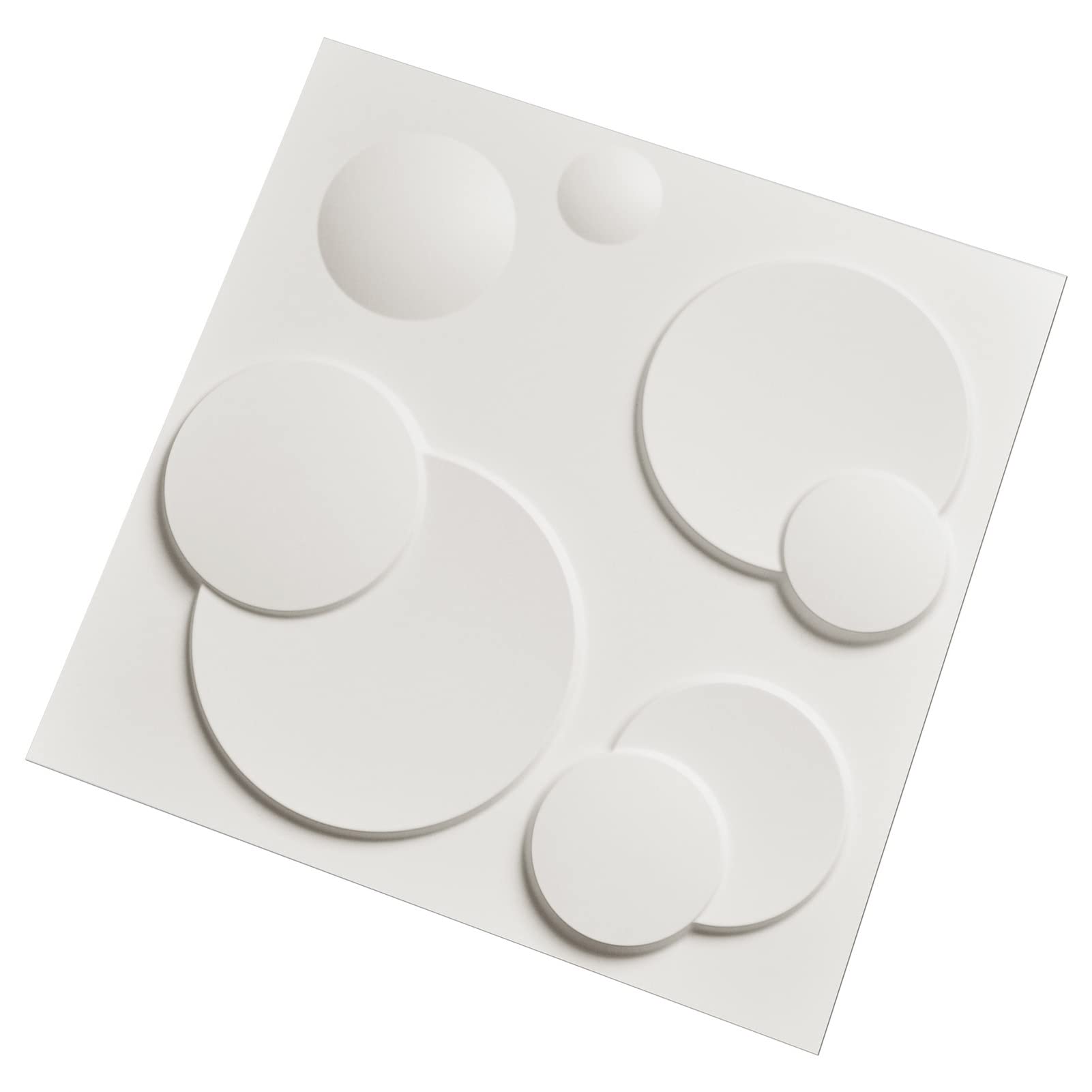 Zalorin Decorative PVC 3D Wall Panels, 32 Square Feet, Bubble