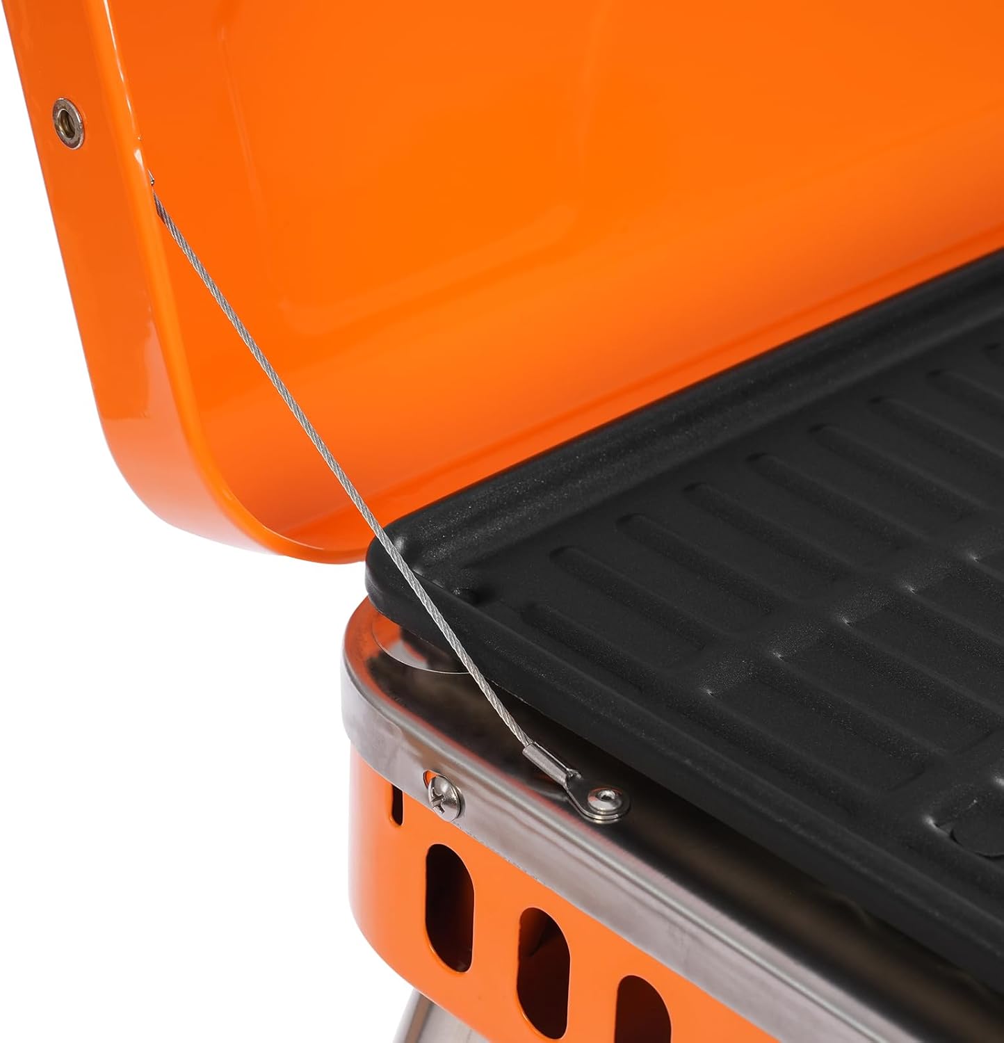 Zalorin Portable Gas Grill Cooker, Camping Stove, Outdoor Stove Portable Propane Burner Gas Cooker for Camping BBQ Picnic Camping Cooking Orange