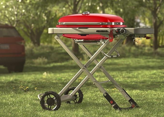 Zalorin Traveler Portable Gas Grill, Red