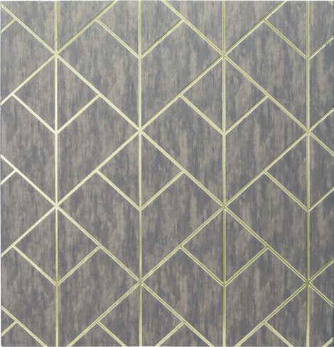 Zalorin 0.594 in. x 48 in. x 96 in. Geometric Diamond Grid Wall Panel