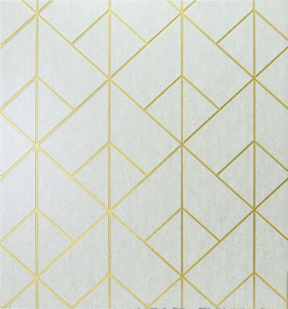 Zalorin 0.594 in. x 48 in. x 96 in. Geometric Diamond Grid Wall Panel
