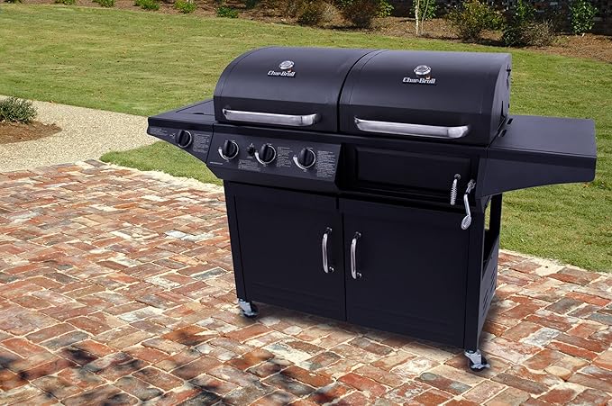Zalorin 3-Burner Liquid Propane and Charcoal Combo Grill