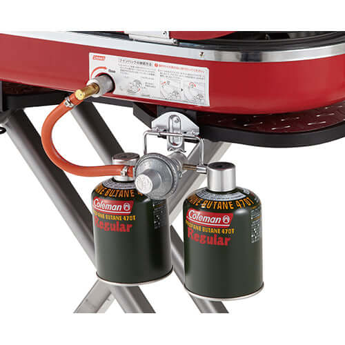 Zalorin Portable Folding Gas Grill with 2 Burners – Outdoor Propane BBQ Grill with Side Tables and Wheels, Compact Stainless Steel Barbecue for Camping, Tailgating, Patio