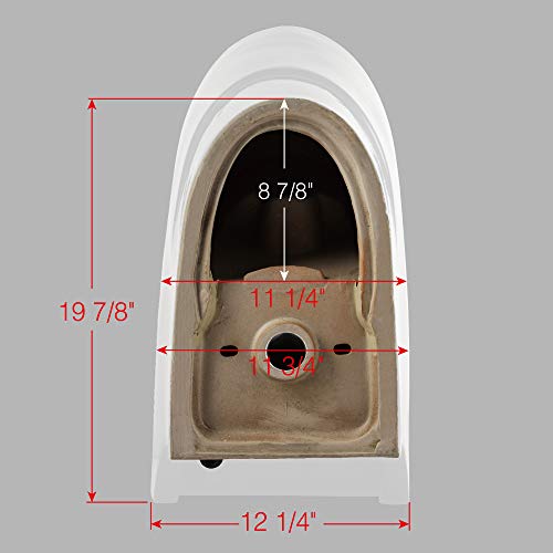 Zalorin White Luxury, Elongated One Piece Advanced Bidet, Smart Toilet Seat with Temperature Controlled Wash Functions and Air Dryer T-0737