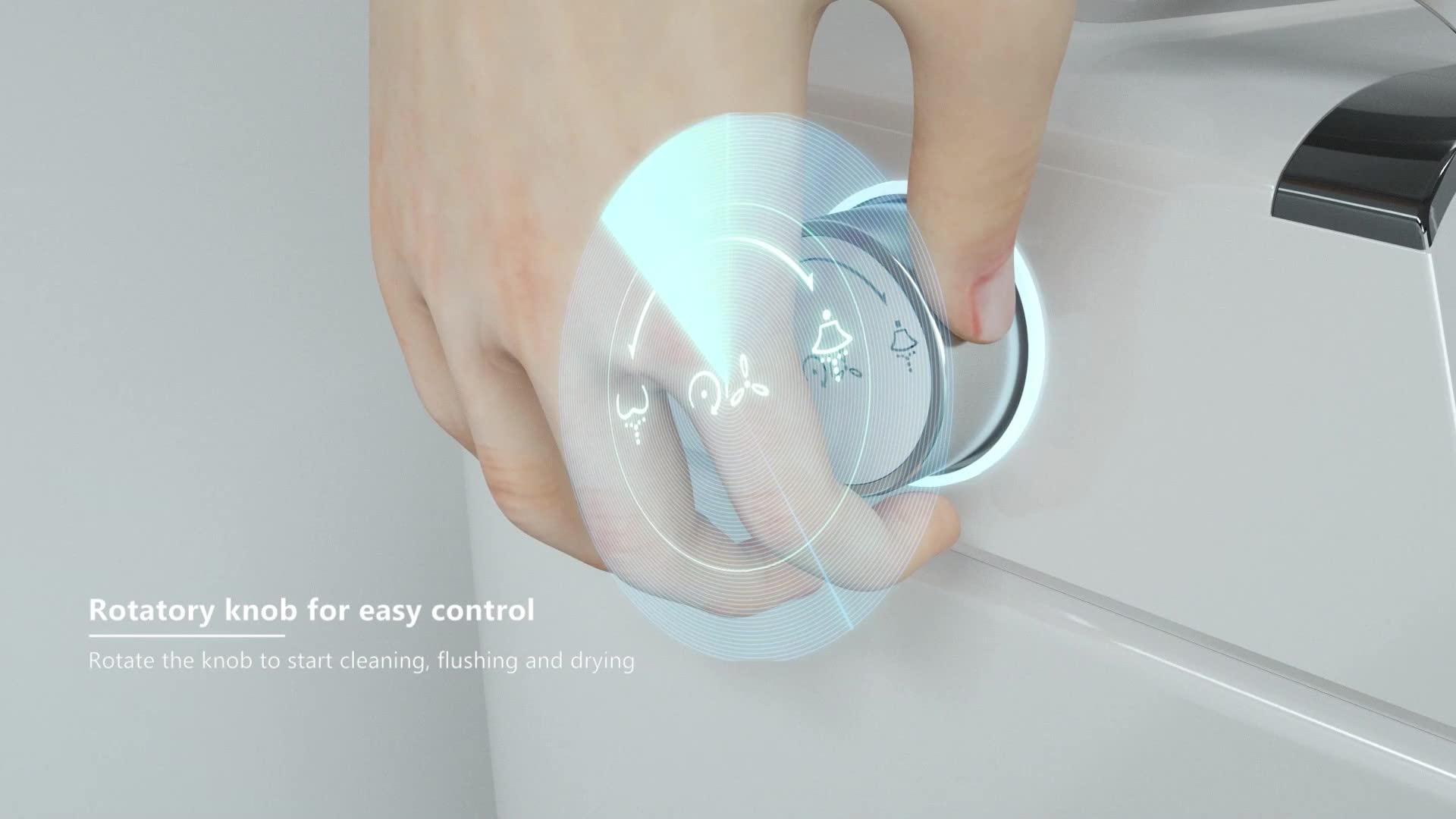 Zalorin Newest Luxury Smart Toilet, Tankless Elongated toilet with Dual Flush, Foot-Kick Lid Opening, Auto Open and Close Lid, Heated Seat, Warm Dryer, Adjustable Water Pressure and Temperature