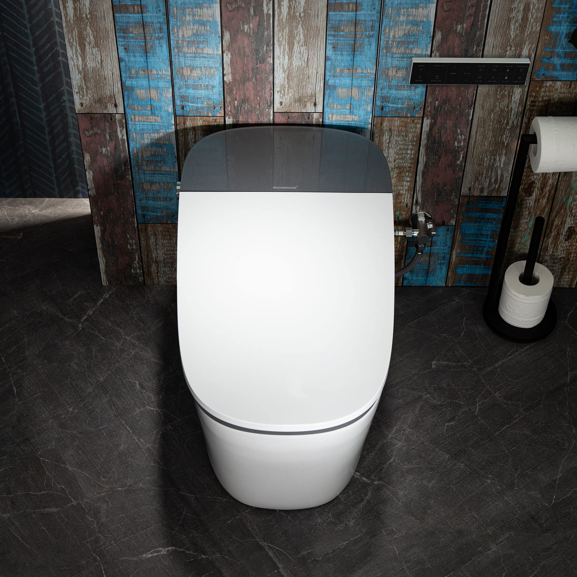 Zalorin B0930S Smart Bidet Toilet with 1.28 GPF Dua Flush Auto Open & Close, Auto Flush,Foot Sensor Flush,1000 Gram MaP Flushing Score,LED Display, Chair Height Design and Cleaning Foam Dispenser