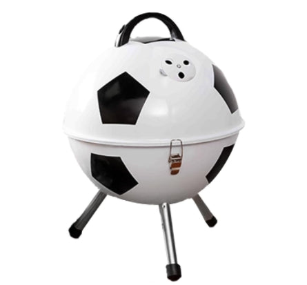 Zalorin Ball Shaped Charcoal Grill, Spherical Football Golf Stove Grill, Chrome-Plated Cooking Tool for Camping, Outdoor Parties, Picnic, Barbecue