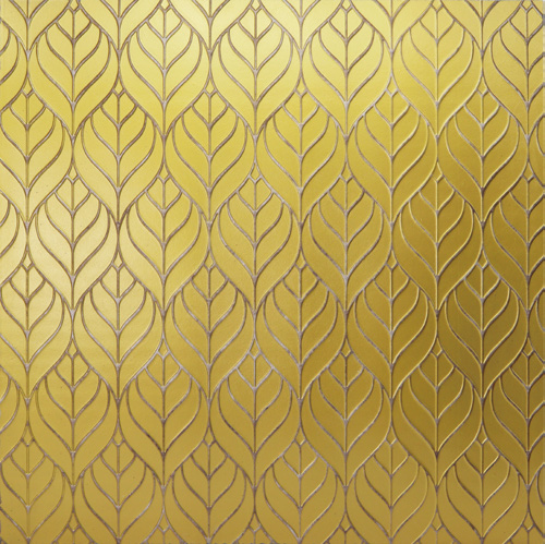 Zalorin 1/4 in. x 24 in. x 96 in. Verdant Elegance Geometric Wall Panel (2 pieces in a box)