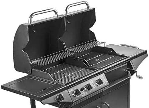 Zalorin 3-Burner Liquid Propane and Charcoal Combo Grill