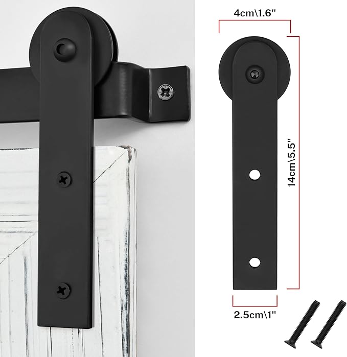 Zalorin Bathroom Mirror - 30 x 21 Rustic Wood Framed Wall Barn Door Mirror for Entryway, Living Room, Entryway Wall Decor (White)