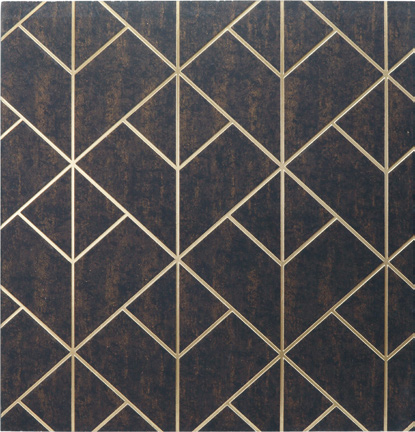 Zalorin 0.594 in. x 48 in. x 96 in. Geometric Diamond Grid Wall Panel