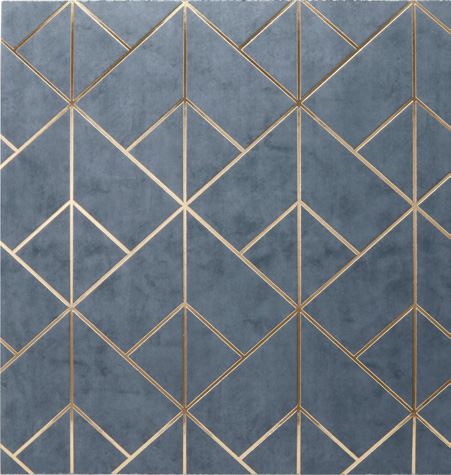 Zalorin 0.594 in. x 48 in. x 96 in. Geometric Diamond Grid Wall Panel