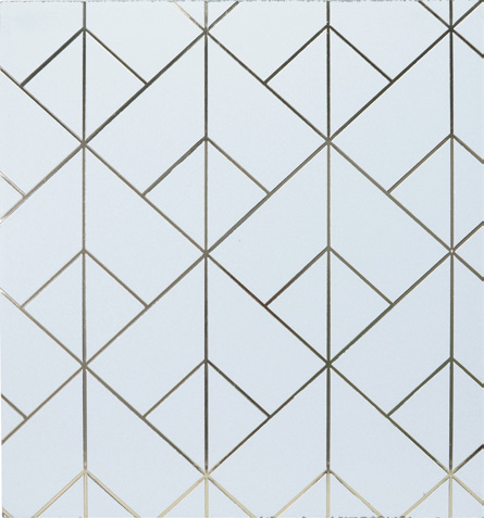 Zalorin 0.594 in. x 48 in. x 96 in. Geometric Diamond Grid Wall Panel