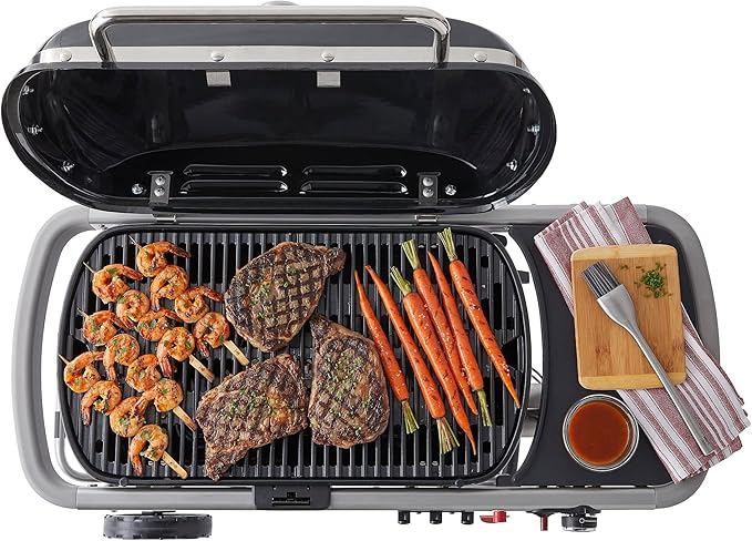 Zalorin Traveler Portable Gas Grill, Red