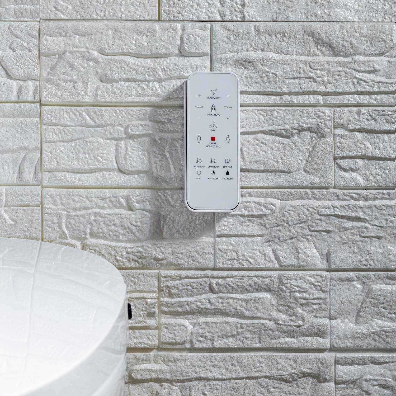 Zalorin Smart Bidet Tankless Toilet Extended One Piece ADA Height, Auto Flush, Foot Sensor Operated, Heated Seat with Integrated Multi-function Remote Control, White