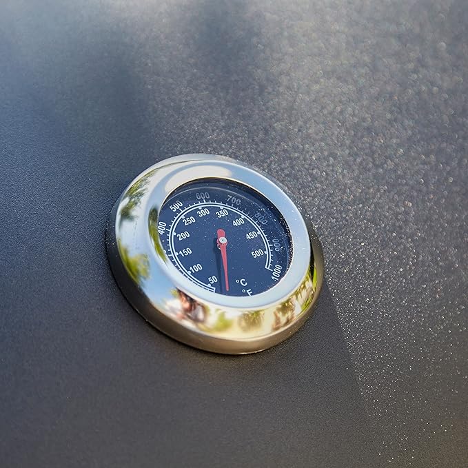 Zalorin Gas BBQ Grill 4 + 1 Burner Side Stainless Steel Garden Barbecue Outdoor Comes with Cover & Gas Regulator