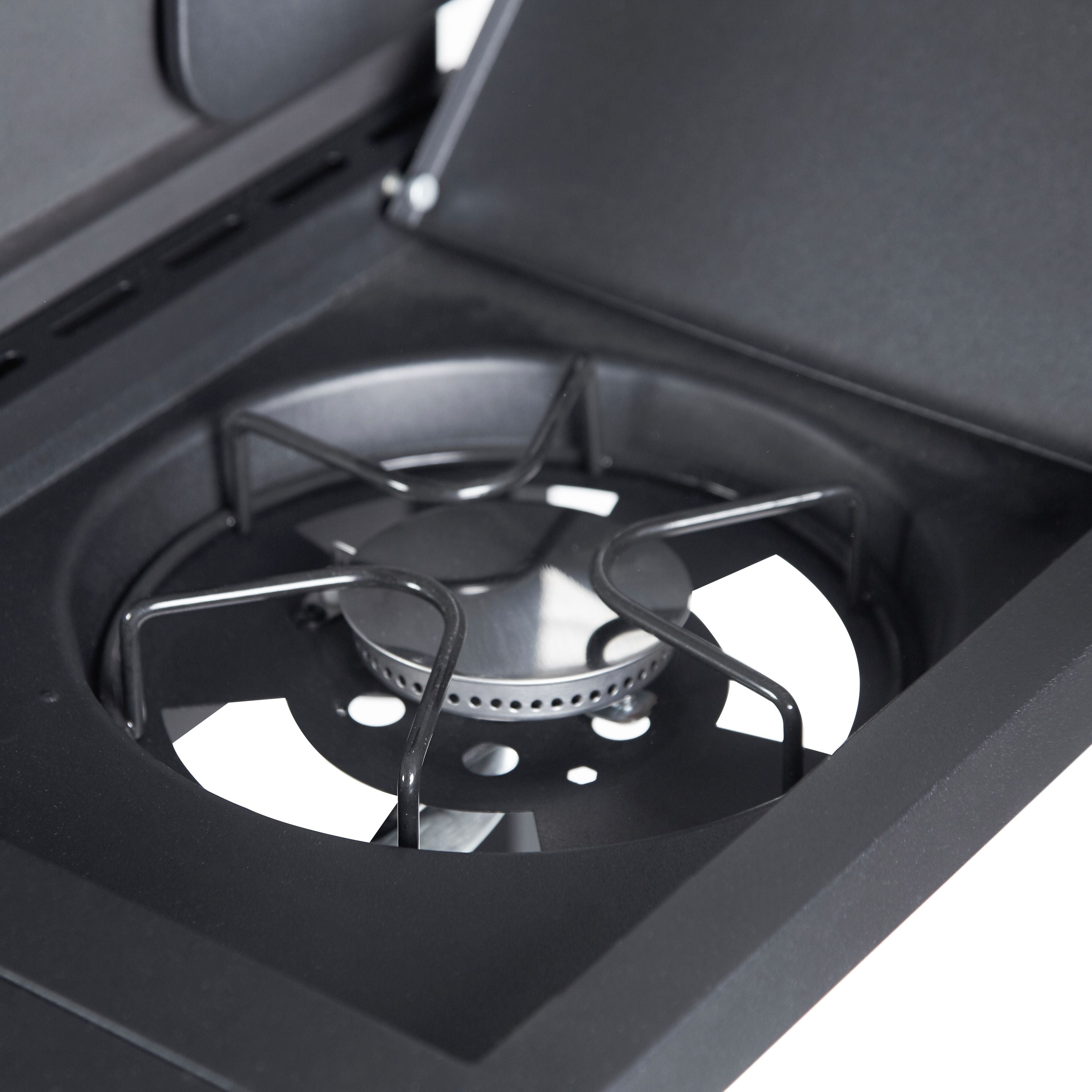 Zalorin Burner Propane Gas Grill – Large Outdoor BBQ Grill with Side Burner, Stainless Steel, Cabinet Storage, for Backyard & Patio Cooking