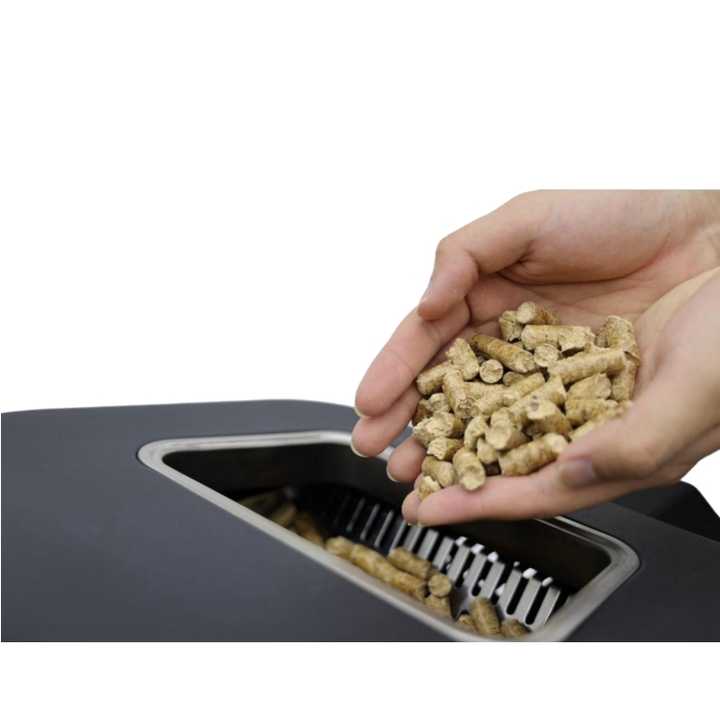 Zalorin 12 Inch Portable Wood-Fired Pellet Pizza Oven for Outdoor Cooking, Foldable Stainless Steel Pizza Maker for Garden, Patio, Camping, and Backyard BBQ