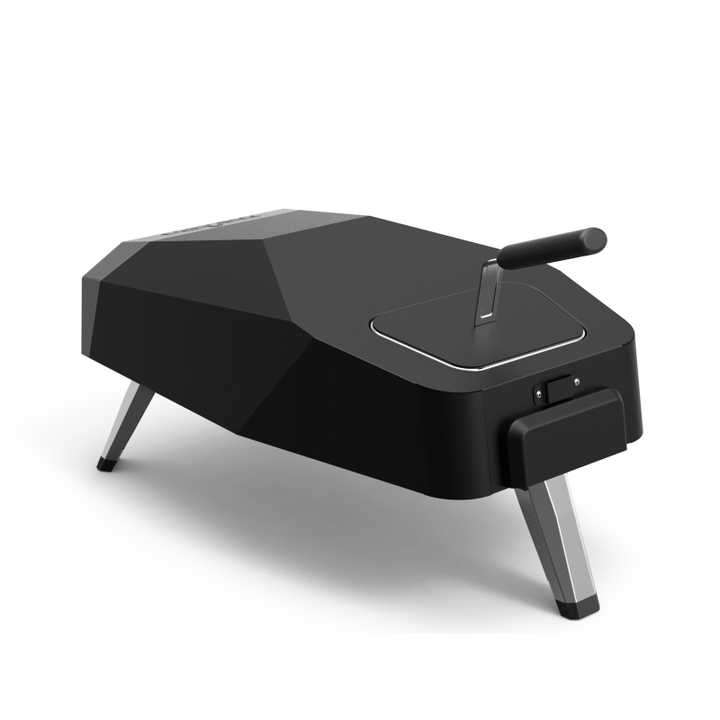 Zalorin 12 Inch Portable Wood-Fired Pellet Pizza Oven for Outdoor Cooking, Foldable Stainless Steel Pizza Maker for Garden, Patio, Camping, and Backyard BBQ