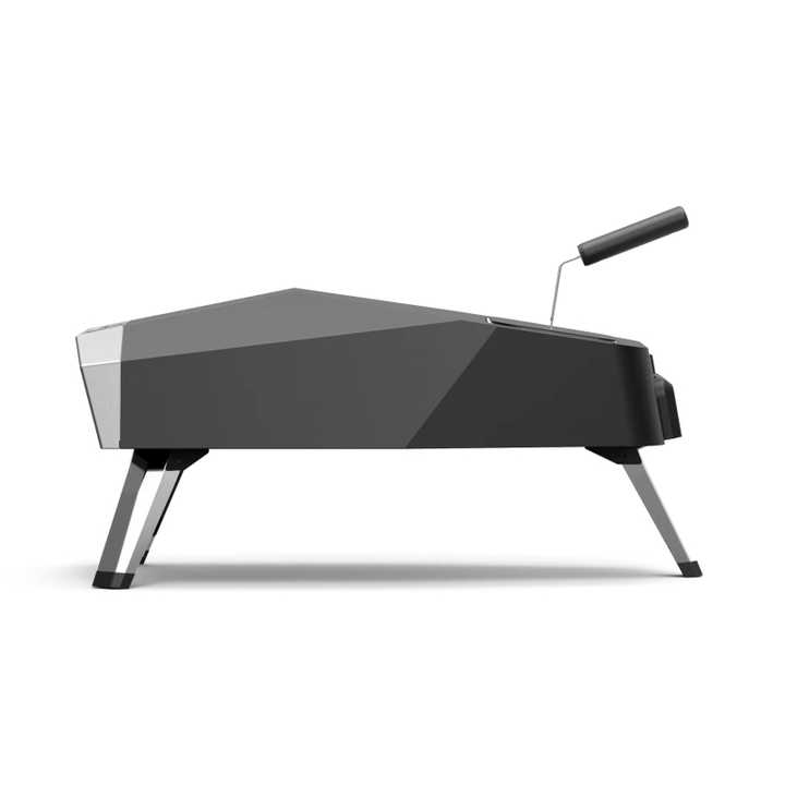 Zalorin 12 Inch Portable Wood-Fired Pellet Pizza Oven for Outdoor Cooking, Foldable Stainless Steel Pizza Maker for Garden, Patio, Camping, and Backyard BBQ