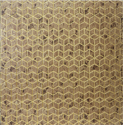 Zalorin 1/4 in. x 24 in. x 96 in.Cubist Harmony Geometric Wall Panel (2 pieces in a box)