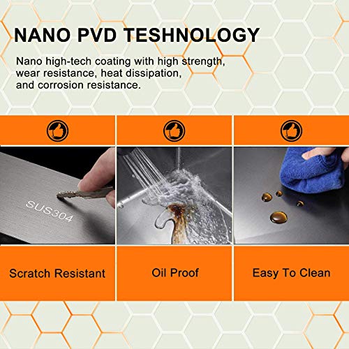 Zalorin Farmhouse Sink, 33 x 22 Inch Undermount Kitchen Sink 16 Gauge Black Stainless Steel Kitchen Sinks Apron Front Single Bowl 10 Inch Deep Workstation Sink with Cutting Board