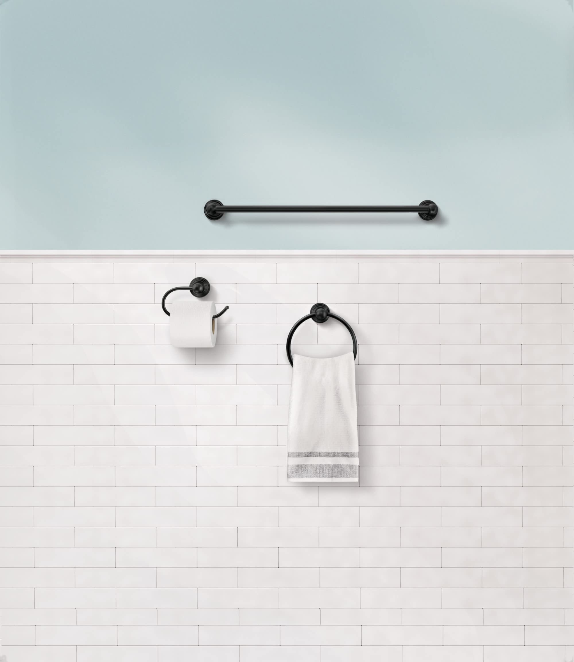 Zalorin Paper Holder, Matte Black